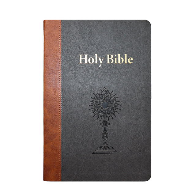 High Level Factory Welcome Customized Soft PU Leather Cover New American Bible Catholic Edition Large Print