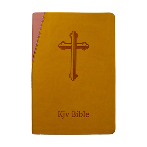 Custom Wholesale Manufacturer Printing House Embossing PU Leather Cover Small Size Sewing Binding KJV Bible