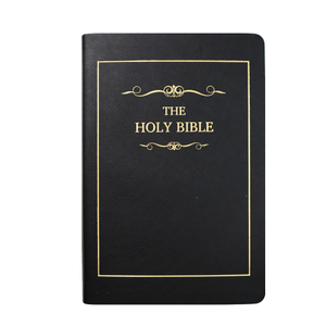 Factory High Quality Hot Selling Book Printing Factory Wholesale Price Designer Hardcover PU Leather Full Color Large French Large Print Bible