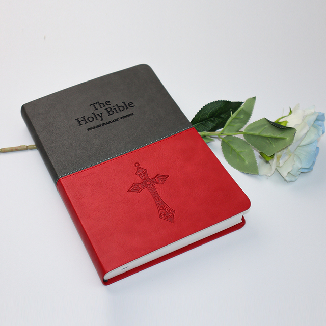  OEM Profesional Manufacturer Wholesale Customized Printing House Soft PU Leather Cover Printing Paper Hot Stamping Christian Bible