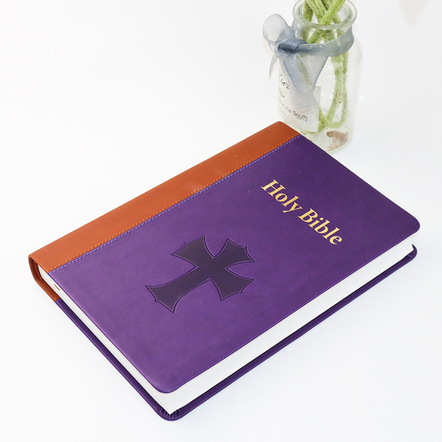 Factory Profesional Manufacturer High Quality Wholesale Price Custom Size Hot Stamping Mixed Color Offset Printing Religious Holy Bible