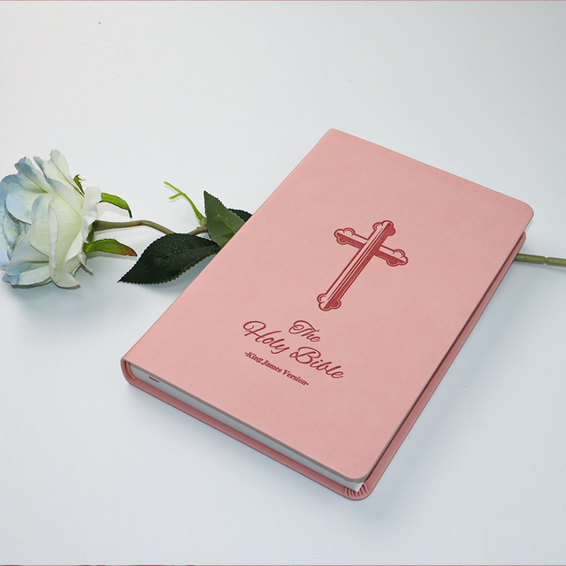 Factory Customized Designer High Quality Embossing Soft PU Leather Cover The Evidence Bible Large Print Whoelsale