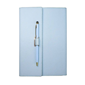 Custom Logo Personalized Printed Cover Pu Diary Business Notebook Planner Leather Journal With Pen