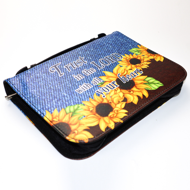 Factory High Quality Case Customized Women Cover Church Bag Large Size Leather Thinline Bible Cover