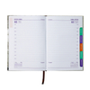 New Design Wholesale Office Supplies Gold Foil Planner Weekly Monthly Calendar Notebook With Color Paper Printing