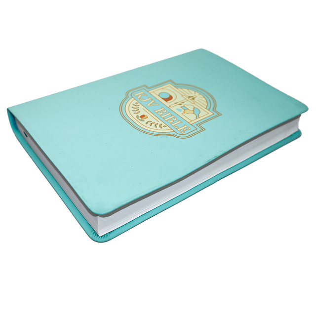 Profesional Manufacturer Designer Customized High Quality Embossing Soft PU Leather Cover English Bible 