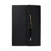 Personal Daily Black Notebook Printed Planner Diary Customized Leather Journal With Pen 