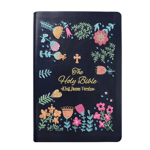 OEM Profesional Manufacturer wholesale Design Custom Embroidery Pu Leather Holy Bible