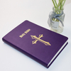 Supplier Printing Service Customized Wholesale Price Hot Stamping Full Color Soft PU Leather Cover Bible Journal