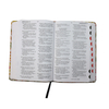 New Design Book Printing Factory Custom Size Logo Pu Cover Printed Holy Bible 