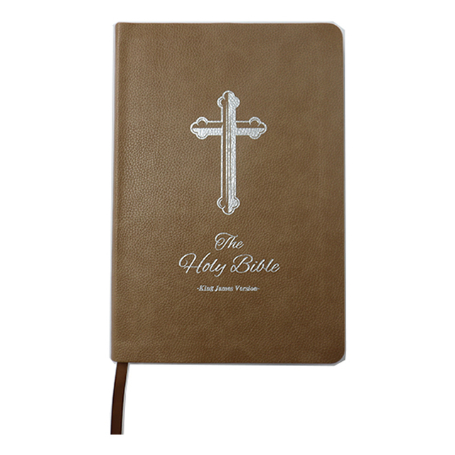 Design Large Size Hot Stamping PU Leather Soft Cover Spanish Holy Bible