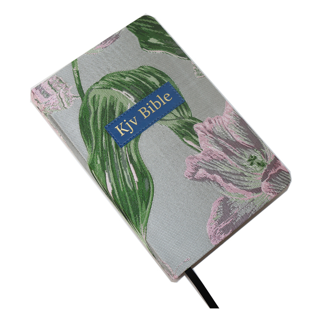  Customized Design Emboss Logo Pu Grey Card Cover 1960 Version Study Bible