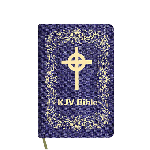 Customized Holy Bible Book with Hot Stamping Logo Christian Spanish Bible with Large Print