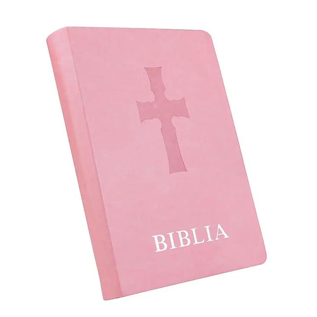 Customized Pretty 36gsm Bible Paper Pink Cover Wholesale Study Bibles for Women