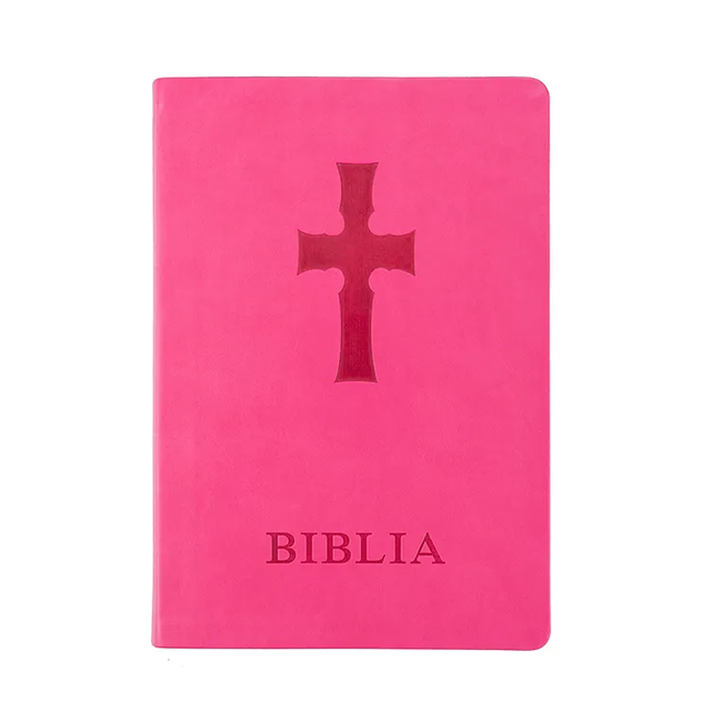 New Arrival PU Leather Book Printing Hardcover Bible Activity Books Publishing