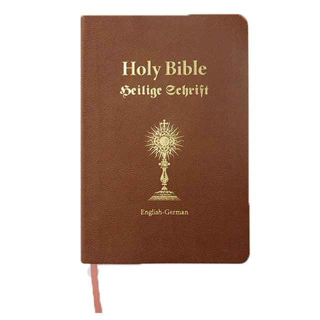 High Quantity Custom Book Printing Hot Stamping Soft PU Leather English Bible