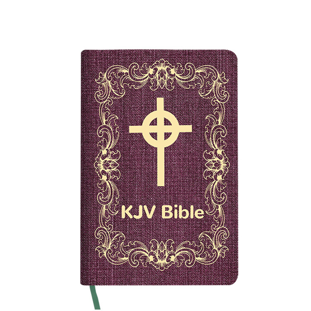 Customized Holy Bible Book with Hot Stamping Logo Christian Spanish Bible with Large Print