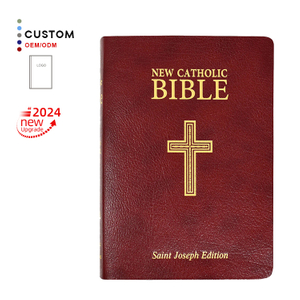 Factory Religious High Quality New Classical Soft PU Leather Bible New King James Version Large Print