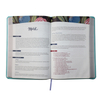Customizable Design Study Version Standard Size Blue Waterproof Pu Bible Book Covers Holy Bible by Hand