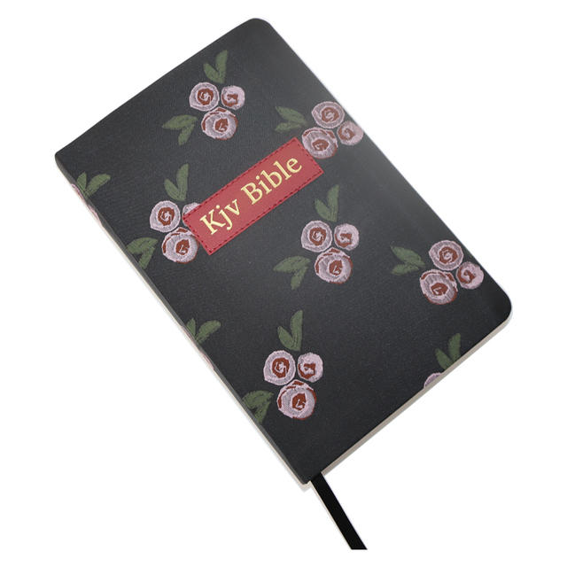 Customized Design Emboss Logo Book Printing House 1611 King James Bible Large Print