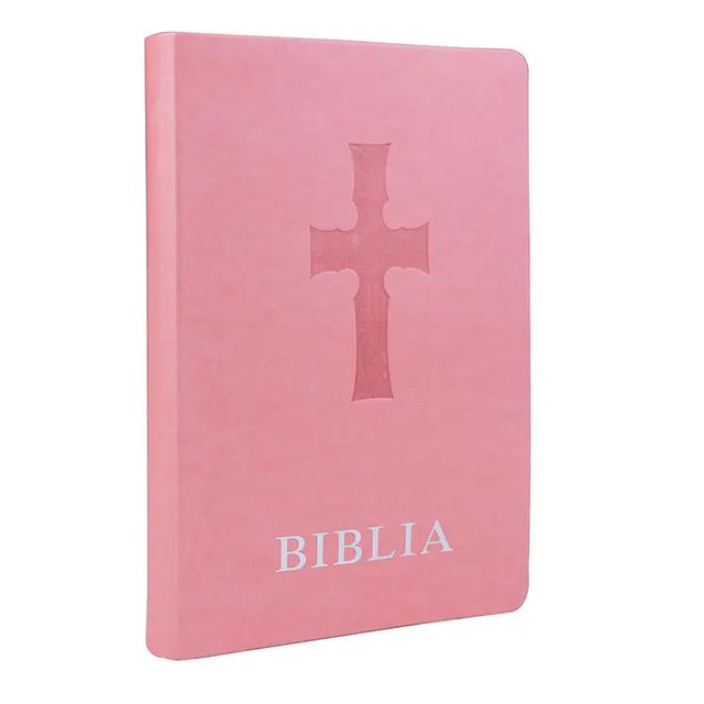 Customized Pretty 36gsm Bible Paper Pink Cover Wholesale Study Bibles for Women