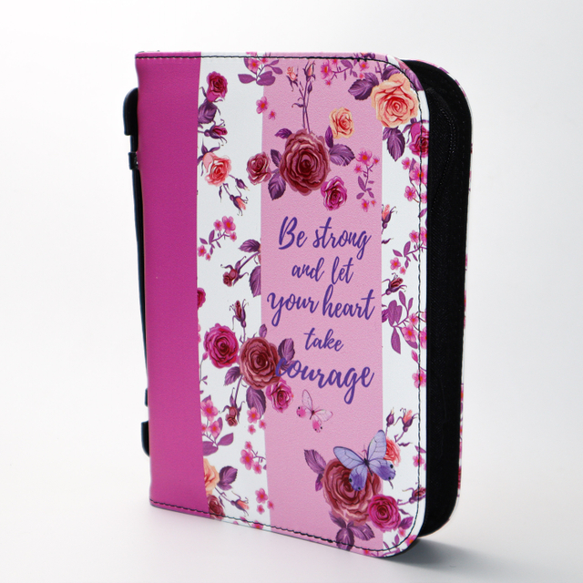 Soft Cover Faux Leather Carrying Book Case Church Bag Protector Holy Bible Case with Zipper Factory