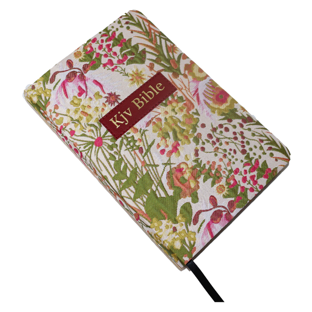 Customized Pattern Emboss Logo Book Print Service Study Kjv Holy Bible Large Print