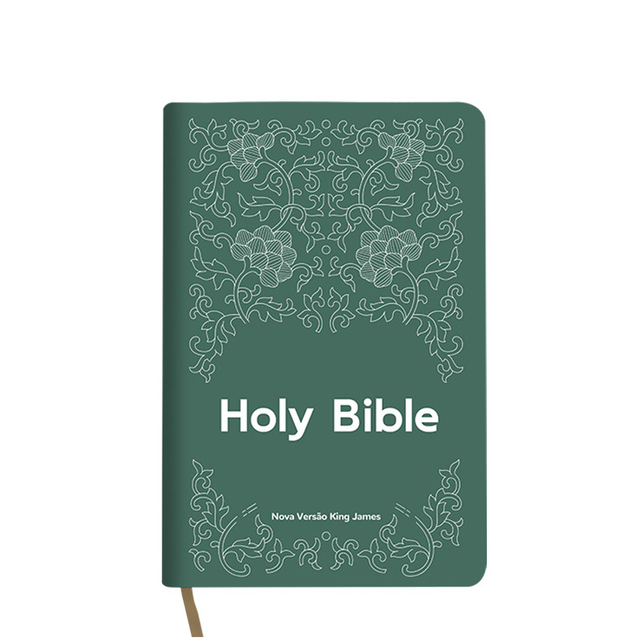 Professional Custom High Quality PU Leather Cover English Christian Bible Book Printing