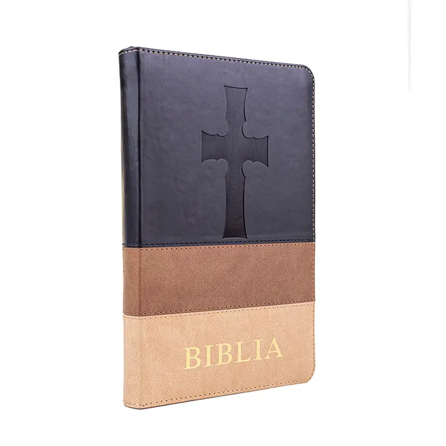 Wholesale Price Factory Manufacturer Printing House Zipper PU Leather Mixed Color King James Version Holy Bible