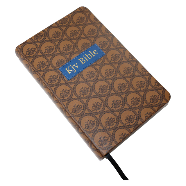 Wholesale Customized Personality Four-color Printing PU Leather King James Bible with Tabs