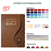 Hot Selling High Quality New Design Hardcover Pu Leather Custom Common English Study Bible Large Print