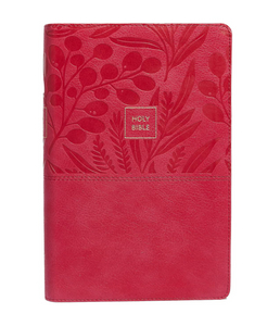 Light Color Soft PU Leather Cover Embossing Customized Mini Printing King James Holy Bible Large Print