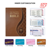 Hot Selling High Quality New Design Hardcover Pu Leather Custom Common English Study Bible Large Print