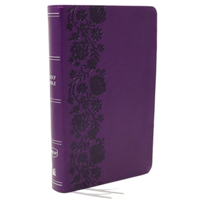 Emboss Design Soft Cover Purple PU Cover Customized Giant Print Amplified Bible