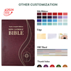 Profesional Manufacturer High Quality Faux Leather Service Chronological Life Application Study Bible Large Print