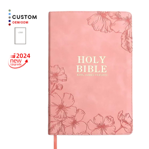 Wholesale High Quality Book Printing PU Leather Cover New King James Bible with Thumb Index