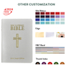 2024 New Design PU Leather Book Printing House Customized Big Letter Bible Online