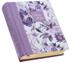 Purple Hardcover Customization Logo Flower Cover Factory Sales Supplier Sales KJV Holy Bibles Manufacturer 