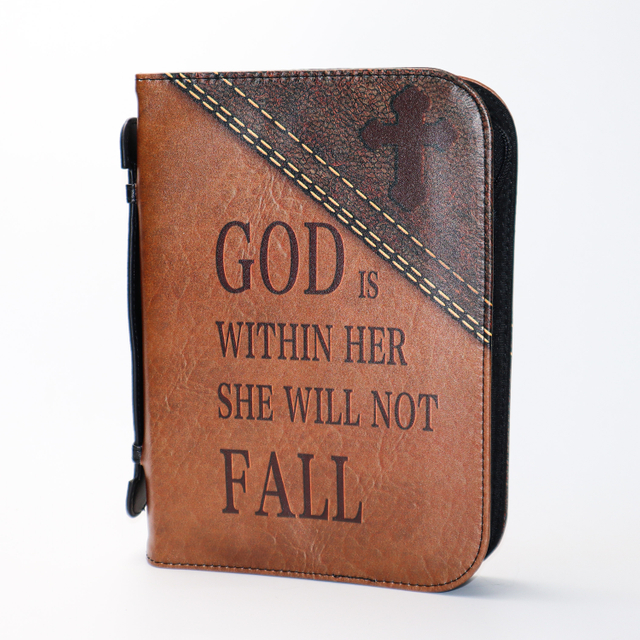 Wholesalers New Design Custom Material Different Size Book printing Service Bag PU Leather Bible Covers