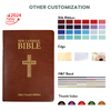 2024 Newest Design Customized High Quality Embossing Bible Study Large Print