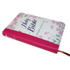 High Quality King James Standard Size Spanish Blue Leather Cover Pu Cross Holly Bible Pu Bible Book Cover